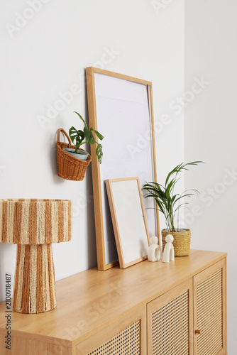 Modern wooden sideboard wit...