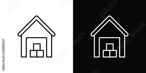 Photos Warehouse icon vector logos kit. EPS10