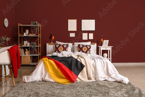 Interior of bedroom with Ge...