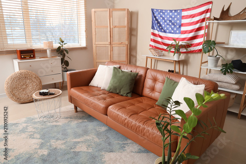 Interior of living room wit...