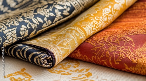 Array of Symbolic Cultural Fabric Swatches