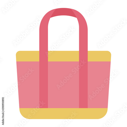 Fotografie totebag flat icon