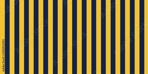 Konstfotografi A minimalist geometric pattern featuring bold vertical stripes in a striking combination of deep navy blue and vibrant golden yellow