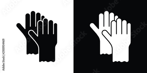 Quadro em tela Gloves icon