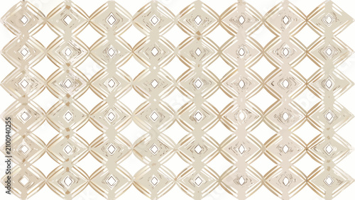 Quadro em tela Diamond shaped tessellation pattern with light beige and white tones