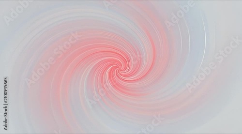 A swirling abstract design with pink and gray hues fills the frame.