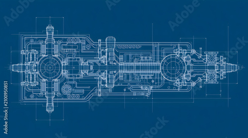 Technical Blueprint of Complex Multi-Axis Drive System
