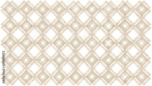 Fotografía Interconnected diamond pattern a repeating vector tessellation on white backgrou