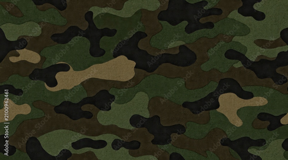 Fototapeta premium Green and brown camouflage pattern background