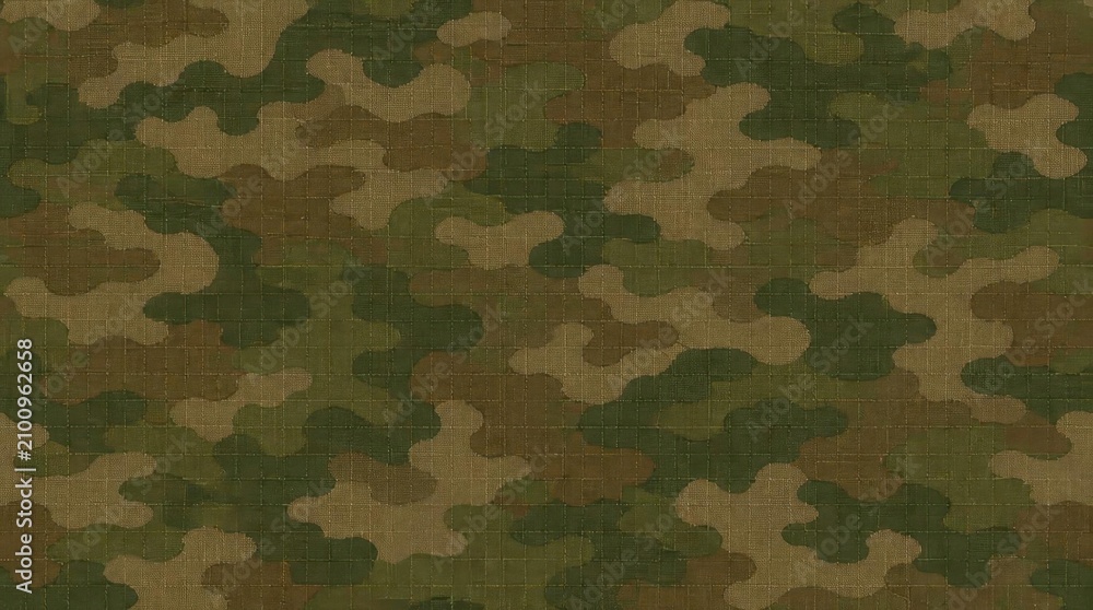 Fototapeta premium Green and Brown Camouflage Pattern Background.