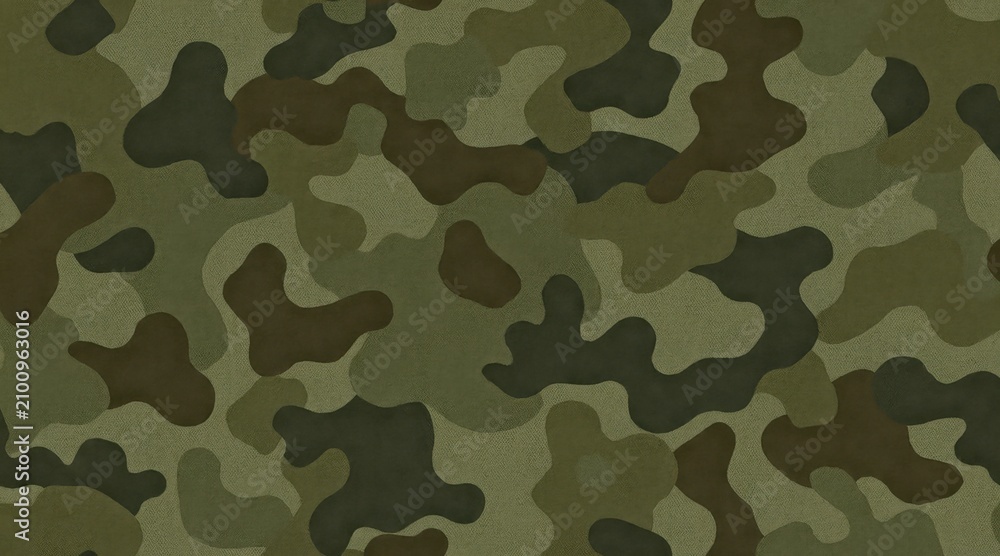 Fototapeta premium Green Camouflage Pattern Abstract Background