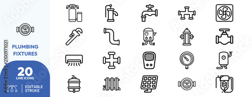 Quadro su tela Home utility fixtures set