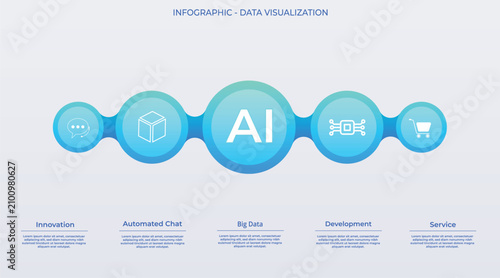 Futuristic metaballs diagram for infographics, featuring five options, steps, or processes displayed on a dashboard panel. Designs for workflows, diagrams, reports, websites. UI,UX, tech fintech