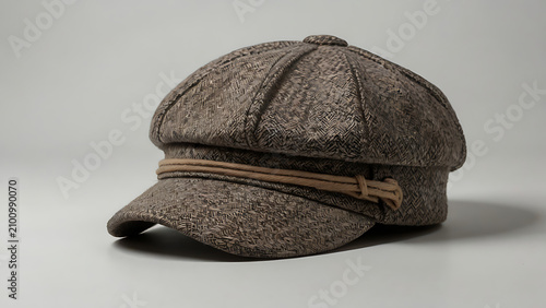 Newsboy Cap against white background 