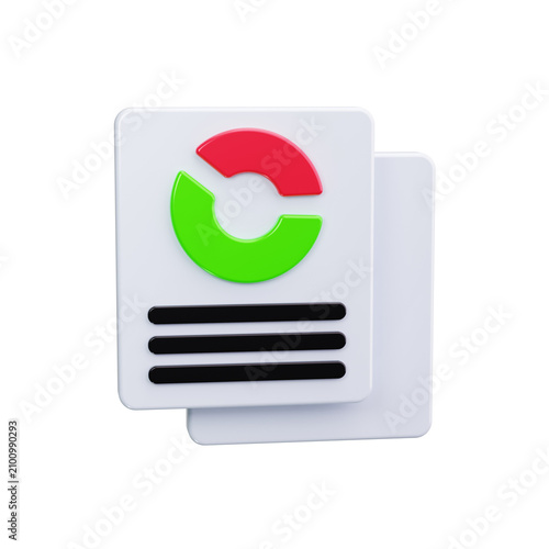 benefit summary 3d render icons