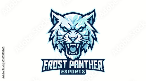 Bild auf Leinwand Frost Panther Esports Logo Design.
