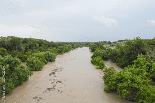 Spring Branch, Texas, USA - July 16, 2026: Guadalupe River floods