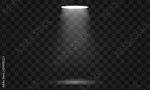 spotlight glowing light effect vector design.
