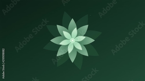 Geometric Lotus Mandala Durga Puja Festival Motion Graphic