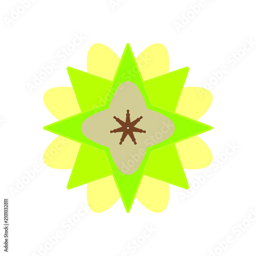 green leaf icon on white