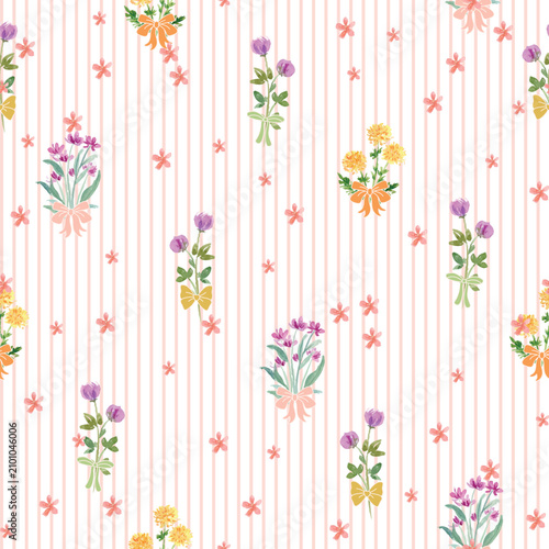 All Over Flower Pattern Print