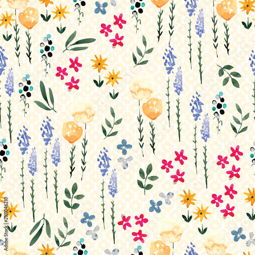 All Over Flower Pattern Print