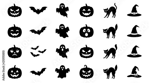 Cute 3D Halloween Scene with Jack O Lantern Wearing Witch Hat Pumpkins and Kawaii Bats on Wooden Podium