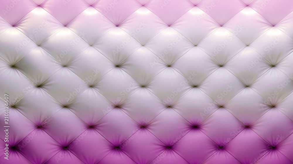 Obraz premium Light purple quilted leather upholstery background texture.