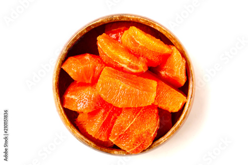 Canvas Print Sweet and healthy cara navel orange segments
