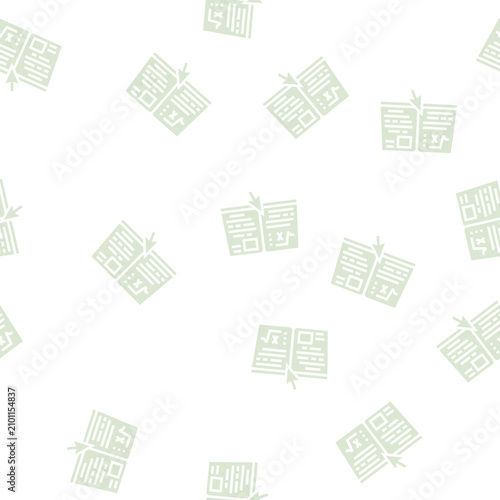 reading online education book vector glyph seamless pattern reading online education book sign illustration