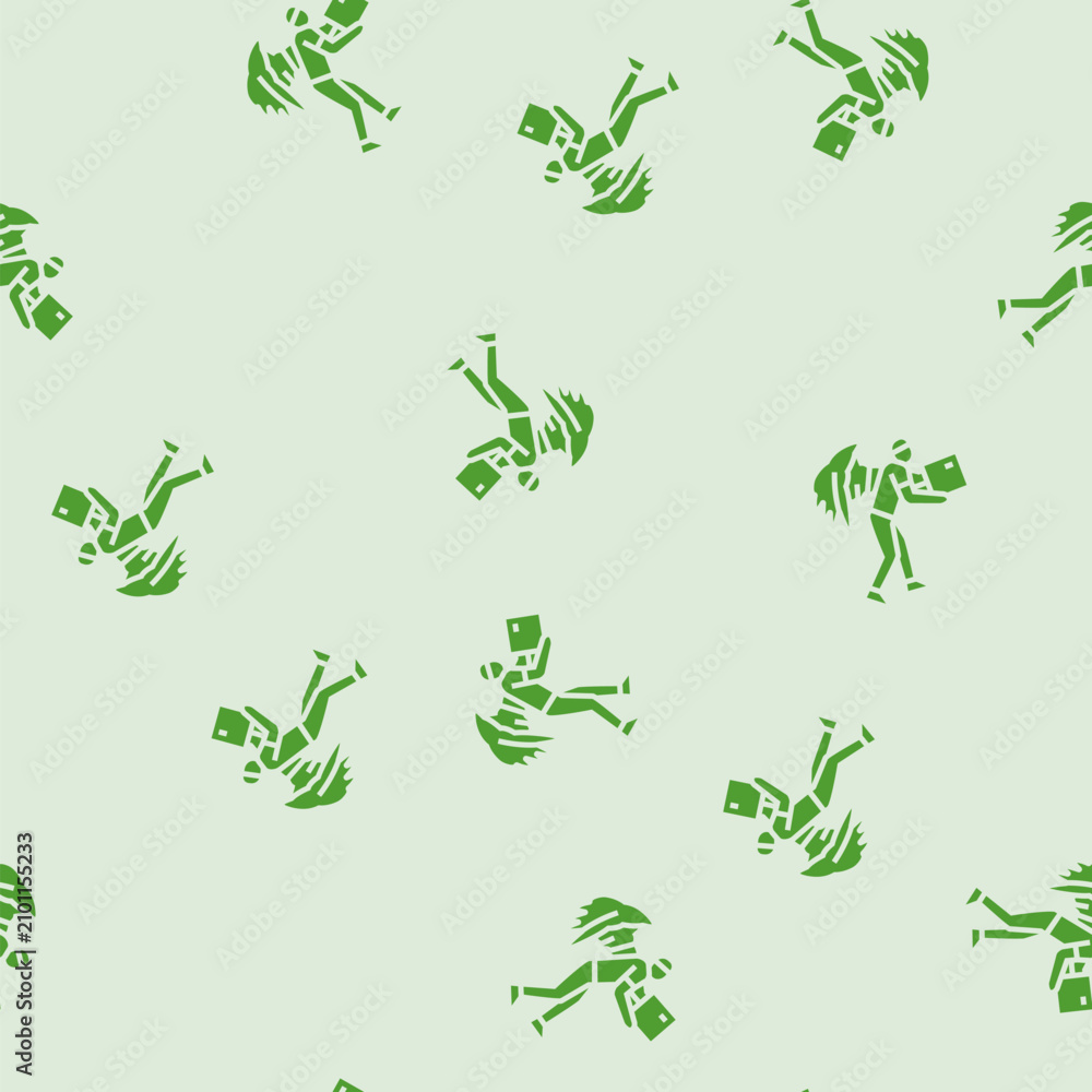Fototapeta premium fly courier vector glyph seamless pattern fly courier sign illustration