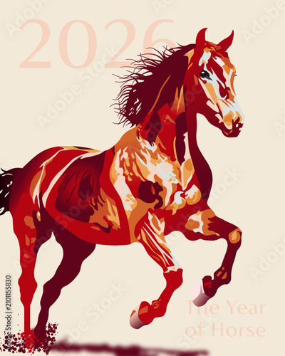 Obraz na płótnie Year of horse
