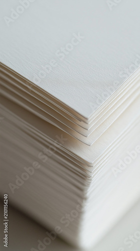 Close-up of stacked book pages with paper texture