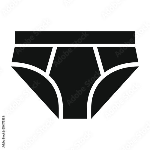 Black women's underwear isolated on white background