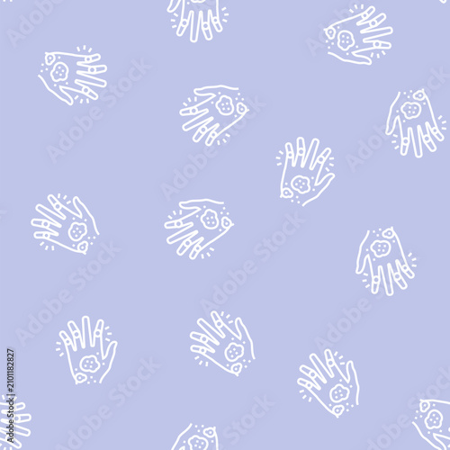 Foto psoriatic arthritis skin health problem vector line seamless pattern psoriatic a