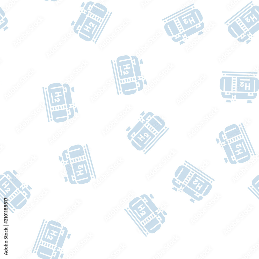 Fototapeta premium tank storaging hydrogen vector glyph seamless pattern tank storaging hydrogen sign illustration