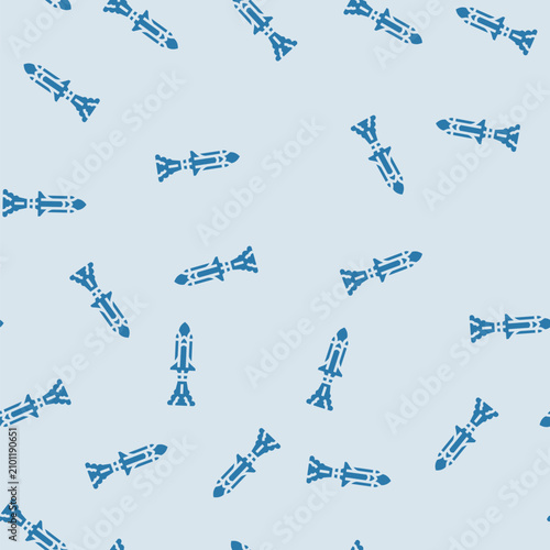 rocket launch space exploration vector glyph seamless pattern rocket launch space exploration sign illustration