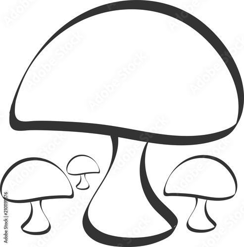 mushroom icon, mushroom isolated