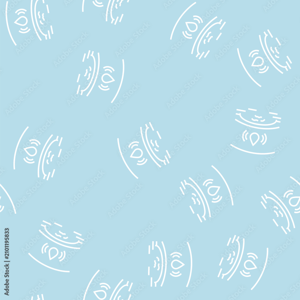 Obraz premium swelling health medical problem vector line seamless pattern swelling health medical problem sign illustration