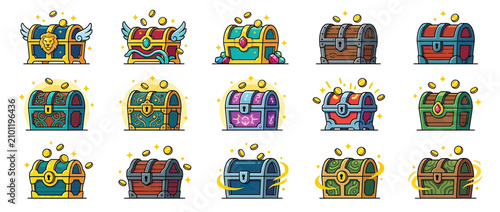 Photography Pixel Art Treasure Chests Collection