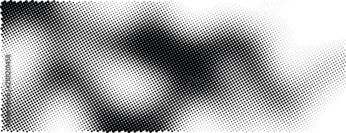 Quadro su tela Abstract geometric pattern with gradient density dots texture design