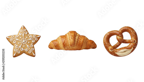 Christmas Cookie Croissant and Pretzel Assortment
