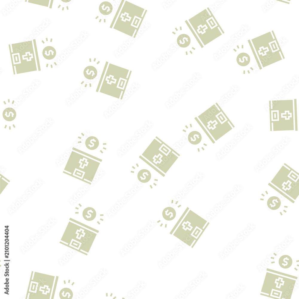 Obraz premium donation christianity vector glyph seamless pattern donation christianity sign illustration