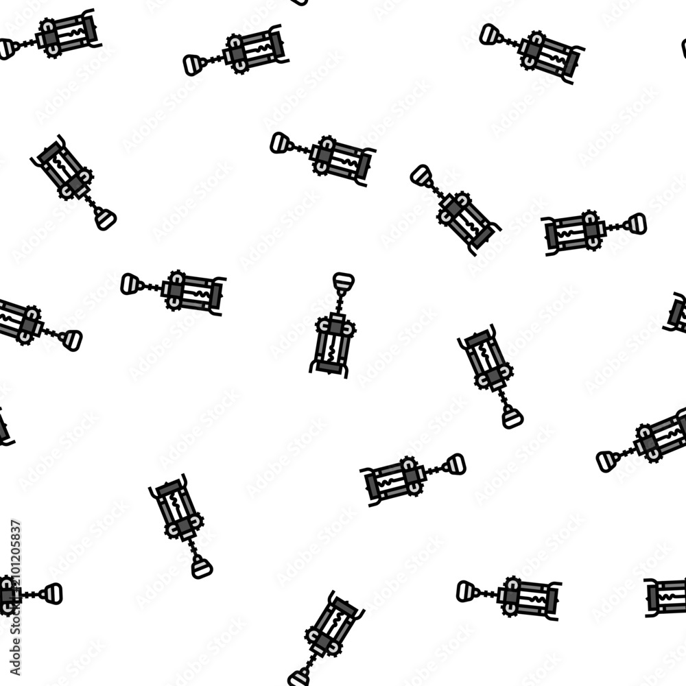 Obraz premium corkscrew hand wine vector seamless pattern corkscrew hand wine sign illustration