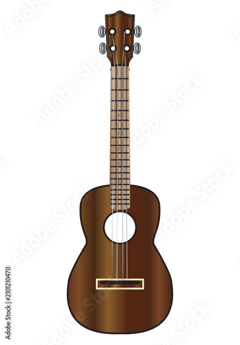 A Typical Wooden Ukulele
