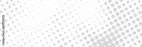 Cuadro en lienzo grunge Halftone white and black dots pattern and black gradient grunge texture background