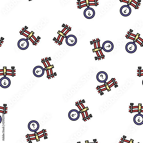 Foto accident investigation vector seamless pattern accident investigation sign illus