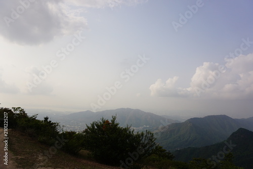 clouds over the mountains