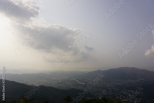 clouds over the mountains