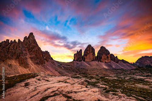 Vászonkép Jedno z najbardziej ikonicznych miejsc w Dolomitach